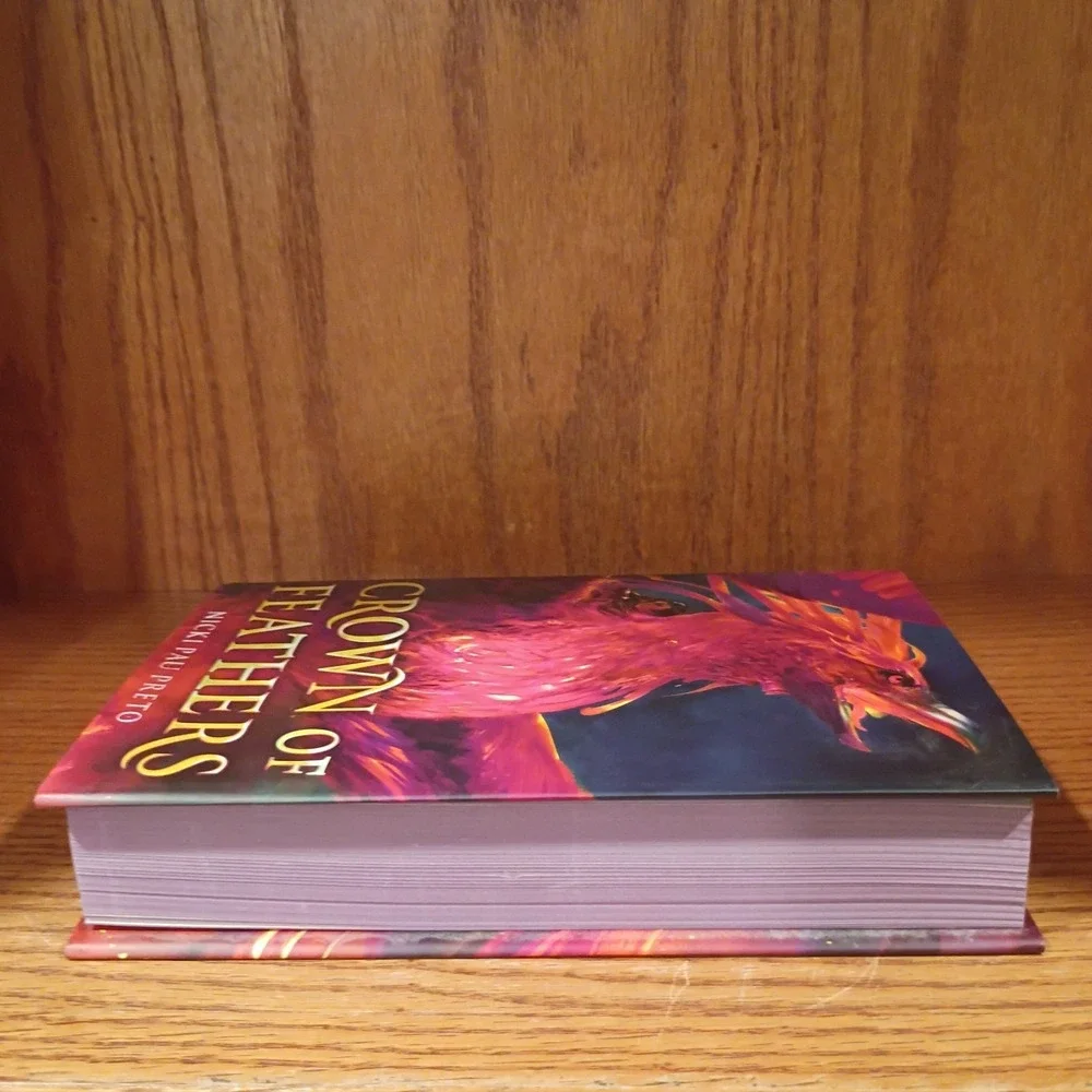 Crown of feathers by Nicki Pau Preto Hand Signed 1st Edition HC Owlcrate